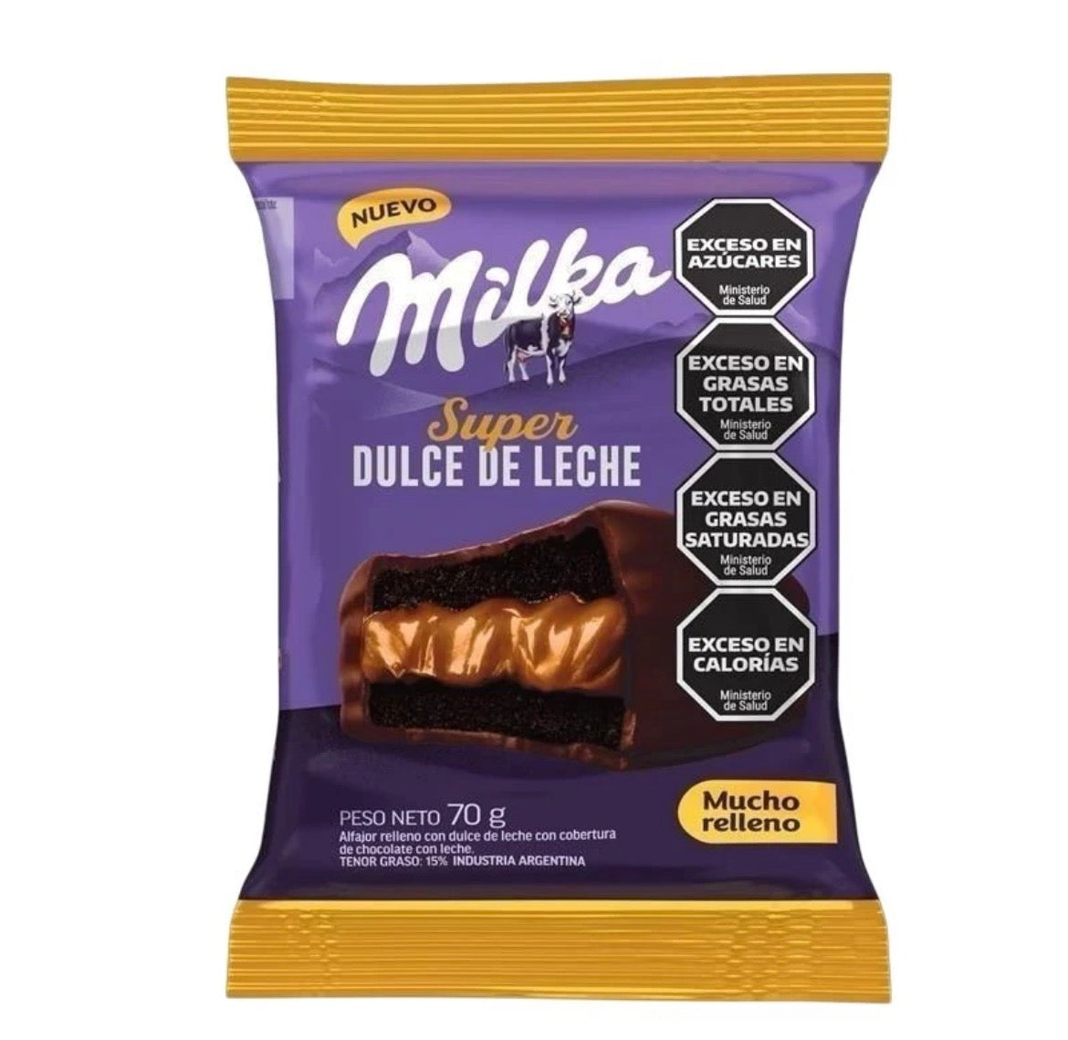 Milka Alfajor Triple Stacking with Dulce de Leche, 70 g