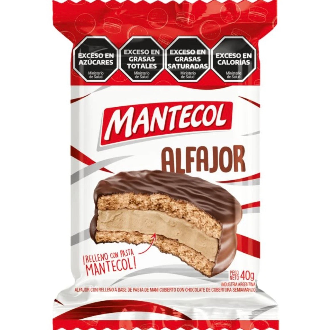 Mantecol Alfajor with Peanut Paste Filling & Dark Chocolate, 40 g