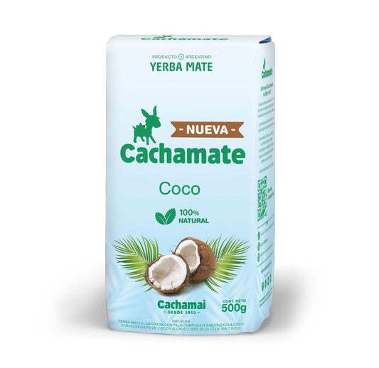 Cachamate Yerba Mate Blend with Shredded Coconut Gluten-Free, 500 g