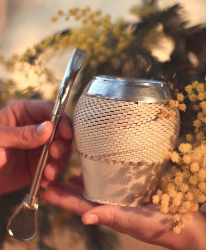 Camionero Braided Gourd Carved Calabaza
