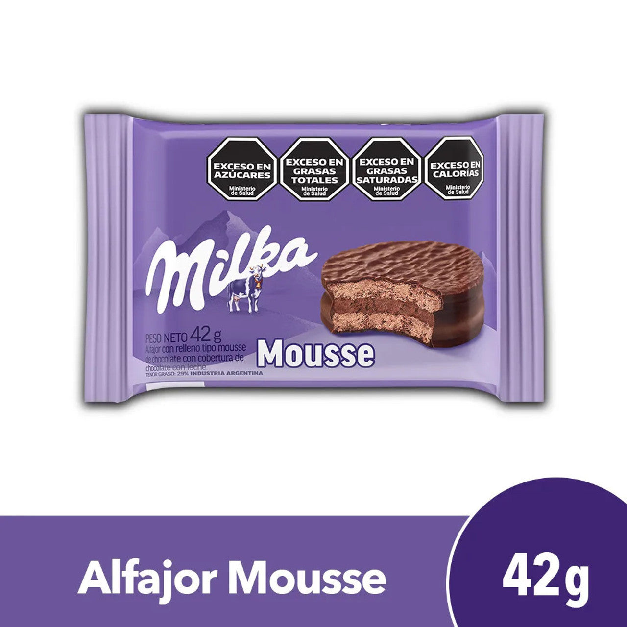 Milka Alfajor Minicake with Chocolate Mousse, 42 g