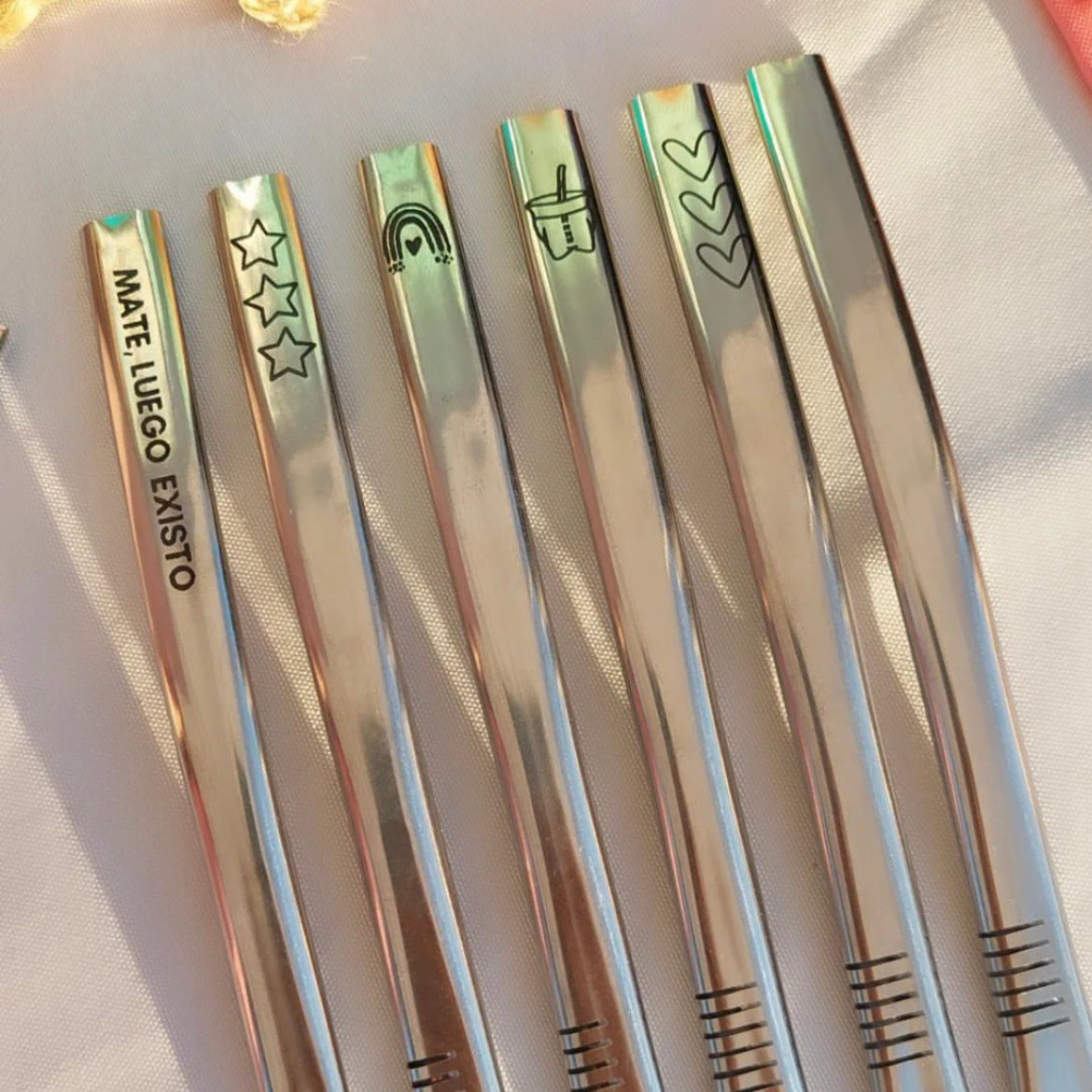 Stainless Steel Flat Straw